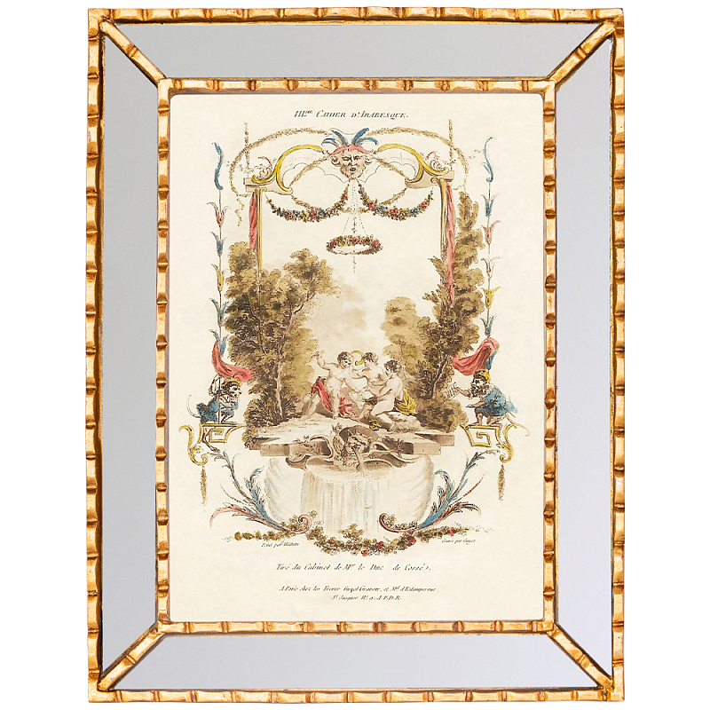 Постер в зеркальной раме Арабески New Collection of Arabesques Poster Золотой Зеркало Мульти Бежевый Постер в зеркальной раме Арабески New Collection of Arabesques Poster Золотой Зеркало Мульти Бежевый в Волгограде | Loft Concept