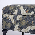 Банкетка с принтом из журавлей Crane варинант исполнения - 3 | Loft Concept в Волгограде