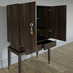 Кабинетный шкаф Elsa Dreams Walnut с 2-мя ящиками варинант исполнения - 1 | Loft Concept в Волгограде