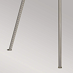 Торшер на трех тонких перекрещенных ножках с белым конусным абажуром из льна Feiss варинант исполнения - 8 | Loft Concept в Волгограде