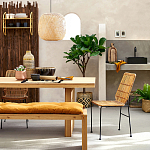 Ваза декоративная из натурального плетеного бамбука Bamboo Decor 42 варинант исполнения - 6 | Loft Concept в Волгограде