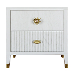 Тумба прикроватная с двумя ящиками Elsa Dreams White варинант исполнения - 5 | Loft Concept в Волгограде