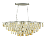 Люстра с подвесками в форме капель на серебристом каркасе Raindrop варинант исполнения - 1 | Loft Concept в Волгограде