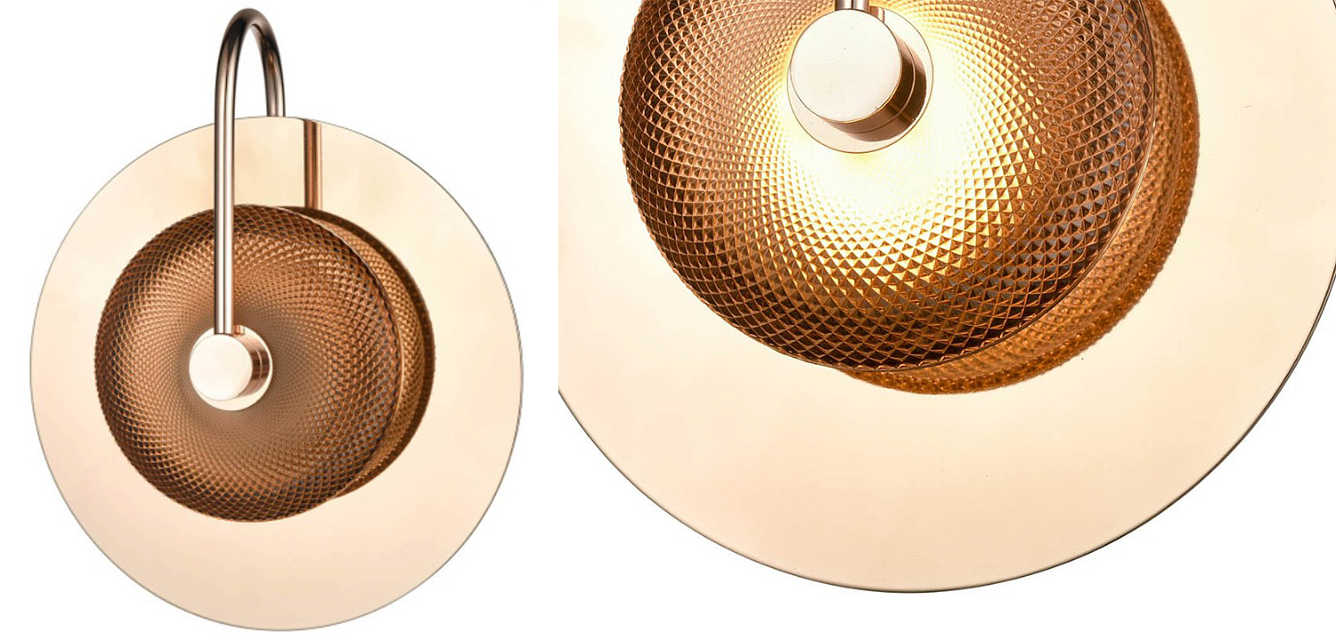 Бра Gold Disk One Mirrored Бра Gold Disk One Mirrored - Loft-Concept в Волгограде