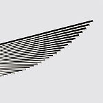 Люстра подвесная в форме веера из чёрного металла Black Solace  варинант исполнения - 1 | Loft Concept в Волгограде