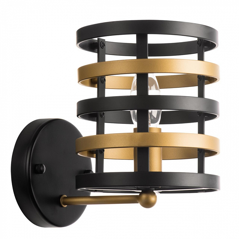 Бра Gold Stripes Sconces Золотой Черный Бра Gold Stripes Sconces Золотой Черный в Волгограде | Loft Concept