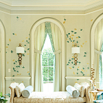 Обои ручная роспись Gingko Colourway SC-237 on grey painted Xuan paper варинант исполнения - 1 | Loft Concept в Волгограде