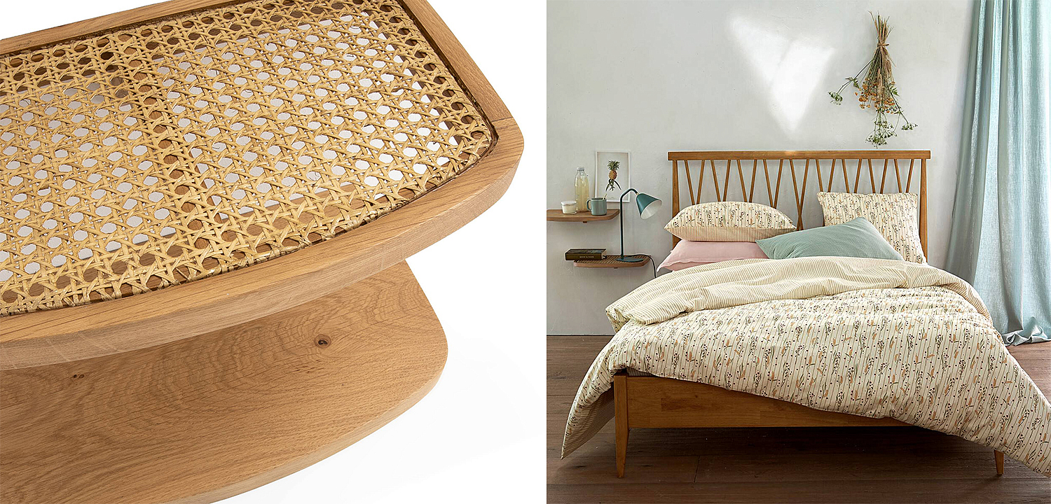 Комплект из 2-х полок Morten Wicker 42 Комплект из 2-х полок Morten Wicker 42 - Loft-Concept в Волгограде