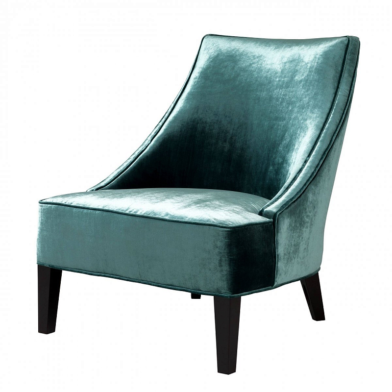 Кресло Eichholtz Chair Dulwich Turquoise Бирюзовый Черный Кресло Eichholtz Chair Dulwich Turquoise Бирюзовый Черный в Волгограде | Loft Concept
