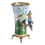 Ваза из фарфора с птицами на бронзовой ветке Garden of Eden варинант исполнения - 3 | Loft Concept в Волгограде