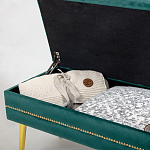 Мягкая банкетка с зоной для хранения Casket Green варинант исполнения - 3 | Loft Concept в Волгограде
