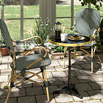 Кресло плетеное из ротанга Ronald Black White Rattan Chair варинант исполнения - 8 | Loft Concept в Волгограде