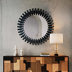 Настольная лампа с чашеобразными дисками на корпусе Glowing Waterfall варинант исполнения - 4 | Loft Concept в Волгограде