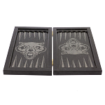 Подарочные нарды из натурального камня с гравировкой Backgammon from Stone варинант исполнения - 4 | Loft Concept в Волгограде