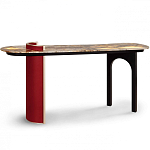 Консоль с овальной столешницей со светодиодной подсветкой Ruby варинант исполнения - 2 | Loft Concept в Волгограде