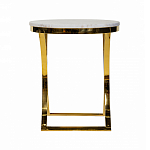 Кофейный столик на подстолье золотого цвета Noelle варинант исполнения - 3 | Loft Concept в Волгограде