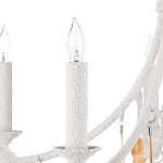 Люстра белая фактурная с подвесками из ракушек Study of Grace варинант исполнения - 1 | Loft Concept в Волгограде