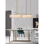 Люстра прямоугольная из фактурного стекла Chandelier Beam варинант исполнения - 3 | Loft Concept в Волгограде