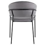 Стул в велюре серого цвета Horizon варинант исполнения - 4 | Loft Concept в Волгограде