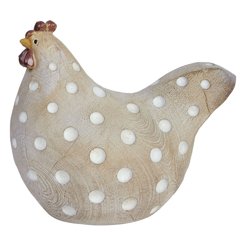 Статуэтка курица с текстурной поверхностью бежевого цвета Rustic Chicken Красный Бежевый Белый Статуэтка курица с текстурной поверхностью бежевого цвета Rustic Chicken Красный Бежевый Белый в Волгограде | Loft Concept