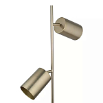 Торшер золотистый с 2-мя подвижными плафонами на белом мраморном основании Streams of Light варинант исполнения - 2 | Loft Concept в Волгограде