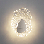 Бра с рельефным волнообразным стеклянным плафоном и вставкой из мрамора Liquid Stone варинант исполнения - 8 | Loft Concept в Волгограде