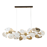 Люстра с белыми и золотистыми цветами G9 Dahlia Flowers Lamp варинант исполнения - 2 | Loft Concept в Волгограде