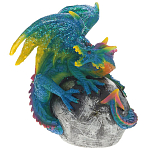 Декоративная статуэтка Дракон Blue Multicolor Dragon Statuette варинант исполнения - 1 | Loft Concept в Волгограде