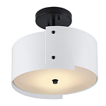 Потолочный светильник круглый светодиодный Semicircular White Panels белый варинант исполнения - 2 | Loft Concept в Волгограде