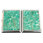 Портсигар с газовой зажигалкой из натурального камня Амазонит Stone Cigarettes Cases варинант исполнения - 9 | Loft Concept в Волгограде