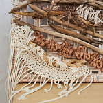 Большая Абстрактное Панно из веток и нитей Dryad Wall Art варинант исполнения - 3 | Loft Concept в Волгограде