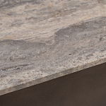 Столик журнальный квадратный  с полкой Sculptural Marble Accent с мрамором  варинант исполнения - 4 | Loft Concept в Волгограде