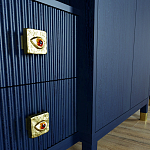 Большой шкаф с витриной Elsa Dreams Blue варинант исполнения - 5 | Loft Concept в Волгограде