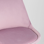 Стул с мягким велюровым сиденьем Arvika Pink варинант исполнения - 7 | Loft Concept в Волгограде