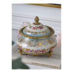 Шкатулка фарфоровая с цветочной росписью Eden Garden варинант исполнения - 5 | Loft Concept в Волгограде