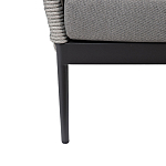 Диван двухместный уличный темно-серый Street Bliss варинант исполнения - 4 | Loft Concept в Волгограде