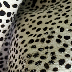 Мебельная ткань Искусственный мех  белый леопард 90 см T5-3 варинант исполнения - 4 | Loft Concept в Волгограде