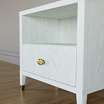 Прикроватная тумбочка с полкой Elsa Dreams White варинант исполнения - 3 | Loft Concept в Волгограде