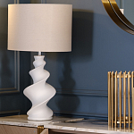 Настольная лампа с кремовым абажуром на спиралевидном основании Spun варинант исполнения - 1 | Loft Concept в Волгограде