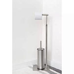 Держатель для туалетной бумаги с ершиком Chrome Bathroom Accessory варинант исполнения - 5 | Loft Concept в Волгограде