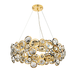 Люстра подвесная из золотых колец 57 см Golden Circles варинант исполнения - 2 | Loft Concept в Волгограде