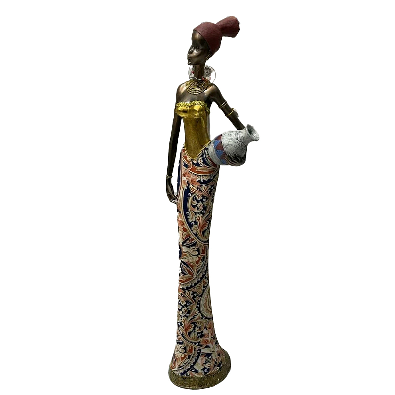 Фигурка негритянка с кувшином Girl with a vessel Мульти Фигурка негритянка с кувшином Girl with a vessel Мульти в Волгограде | Loft Concept