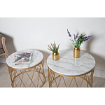 Столик дизайнерский The White Touch варинант исполнения - 4 | Loft Concept в Волгограде