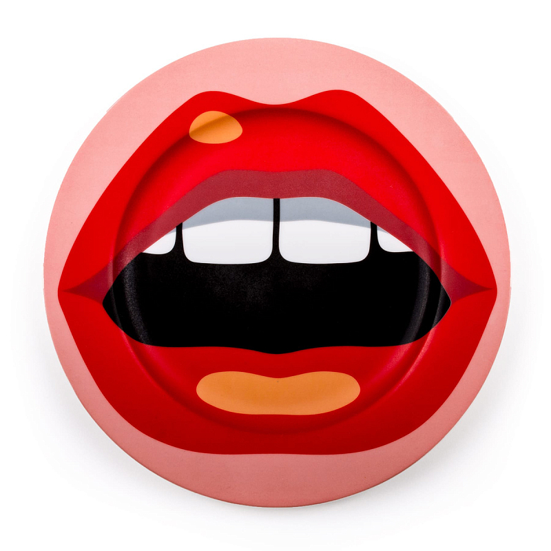 Тарелка Seletti Porcelain Plate Mouth Красный Тарелка Seletti Porcelain Plate Mouth Красный в Волгограде | Loft Concept
