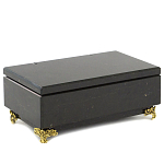 Шкатулка из натурального камня змеевик чёрного цвета Stone Casket варинант исполнения - 1 | Loft Concept в Волгограде