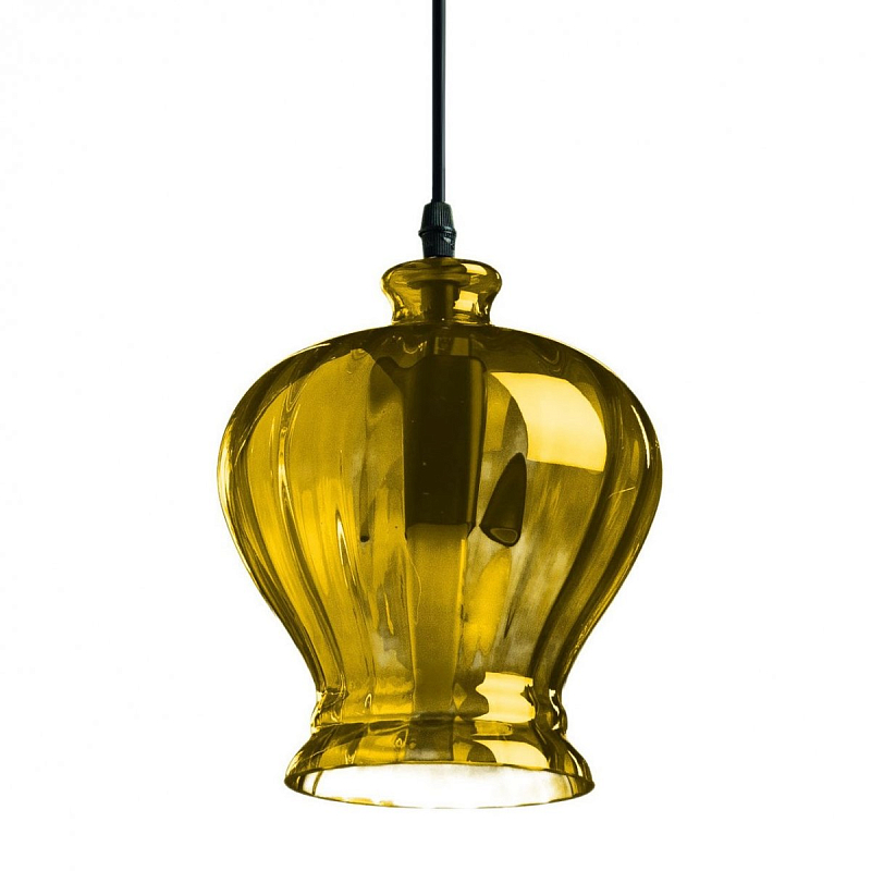 Подвесной светильник Geometry Glass Amber Bell Pendant Янтарь (Amber) Подвесной светильник Geometry Glass Amber Bell Pendant Янтарь (Amber) в Волгограде | Loft Concept