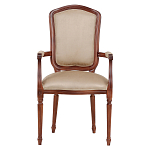 Стул с подлокотниками из натурального бука бежевый Solid Luxury варинант исполнения - 1 | Loft Concept в Волгограде