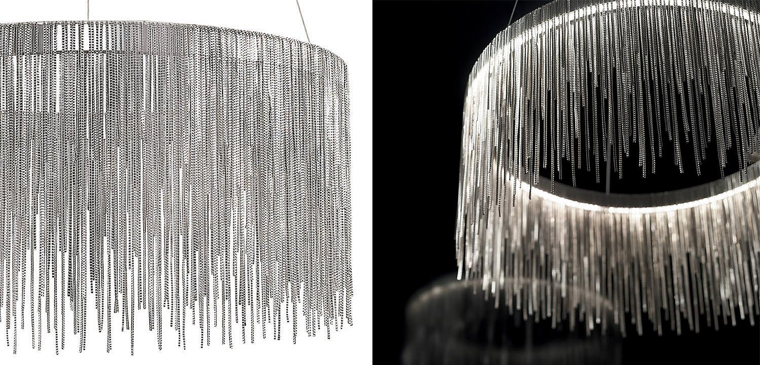 Люстра Atlantis Chain Chandelier Round Chrome Люстра Atlantis Chain Chandelier Round Chrome - Loft-Concept в Волгограде