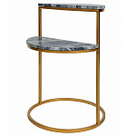 Кофейный столик с подстольем из металла Halves варинант исполнения - 1 | Loft Concept в Волгограде