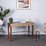 Стол письменный из массива бука с 2-мя ящиками бежевый Wenge Light варинант исполнения - 4 | Loft Concept в Волгограде